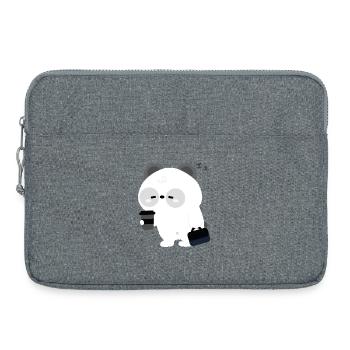 Panda Kaffeepause - Laptoptasche 15" - Grau meliert - Vorne
