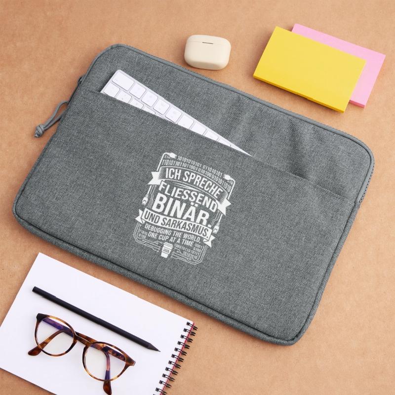 Coding Binary Coffee Sarcasm Laptop bag 15"