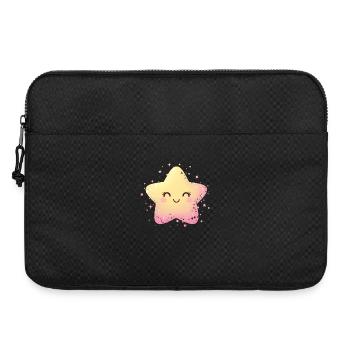 Pastellstern Kawaii Glanz - Laptoptasche 15" - Schwarz - Vorne