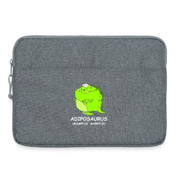 Adiposaursus Dino Comic - Sacoche pour ordinateur portable 15 pouces - gris chiné - Devant