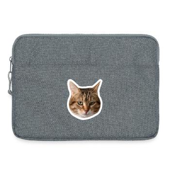 Missty sticker triste - Sacoche pour ordinateur portable 15 pouces - gris chiné - Devant