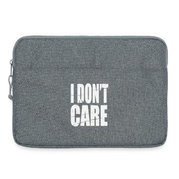 Je me fiche des lettrages grunge - Sacoche pour ordinateur portable 15 pouces - gris chiné - Devant