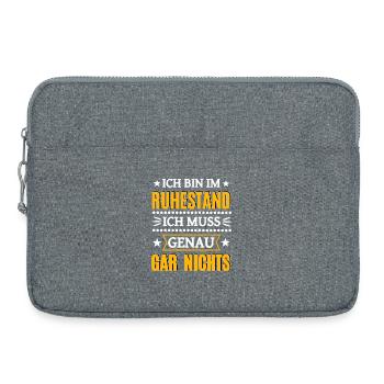 Retired Retired - Laptop bag 15" - heather grey - Front