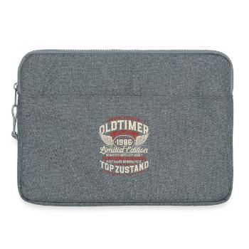 Cadeau rétro pour le 40e anniversaire de la voiture vintage 1986 - Sacoche pour ordinateur portable 15 pouces - gris chiné - Devant