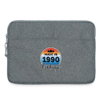 Made in 1990 Vintage Anniversary - Laptop bag 15" - heather grey - Front