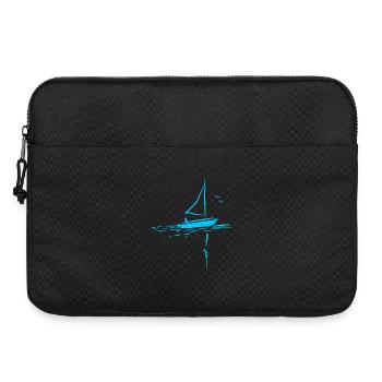 Paysage des voiliers - Sacoche pour ordinateur portable 15 pouces - noir - Devant