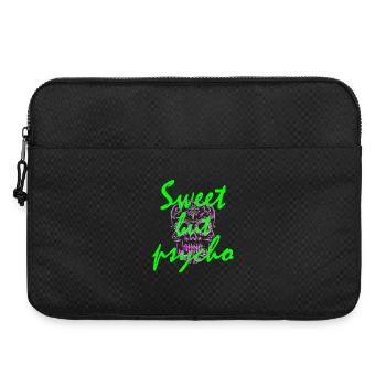 Mignon mais fou, drôle de dicton. - Sacoche pour ordinateur portable 15 pouces - noir - Devant