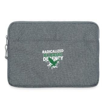 Radicalized By Basic Decency Quote Shirt - Laptoptasche 15" - Grau meliert - Vorne