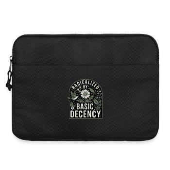 Radicalized By Basic Decency Statement Shirt - Laptop bag 15" - black - Front