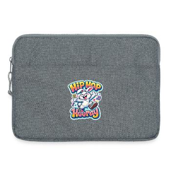 Enfants lapins - Sacoche pour ordinateur portable 15 pouces - gris chiné - Devant
