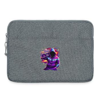 80s Neon Boombox Streetstyle - Laptop bag 15" - heather grey - Front