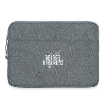 Radicalized by Basic Decency Shirt for Activists - Laptoptasche 15" - Grau meliert - Vorne