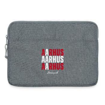 Aarhus in the Heart, Danemark présent - Sacoche pour ordinateur portable 15 pouces - gris chiné - Devant