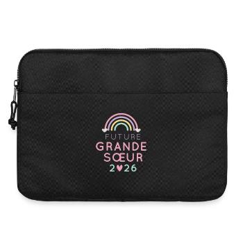 Future Grande Sœur 2026 – Annonce Grossesse - Sacoche pour ordinateur portable 15 pouces - noir - Devant