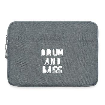 Glyphe néon drum and bass - Sacoche pour ordinateur portable 15 pouces - gris chiné - Devant