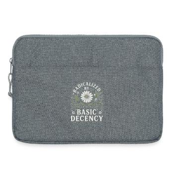 Radicalized by Basic Decency Vintage Blumen Design - Laptoptasche 15" - Grau meliert - Vorne
