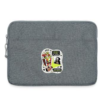 Popcorn Monster Therapy - Laptop bag 15" - heather grey - Front