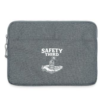 La sécurité avant tout ! Sarcastique du 4 juillet Sicherh - Sacoche pour ordinateur portable 15 pouces - gris chiné - Devant