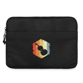 Vintage Violine Zeichnung - Laptoptasche 15" - Schwarz - Vorne