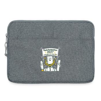 Genug gelernt für dieses Jahr - Laptoptasche 15" - Grau meliert - Vorne
