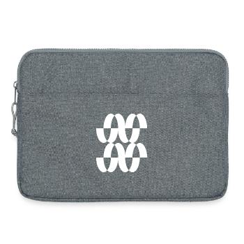 Maillage en anneau entrelacé - Sacoche pour ordinateur portable 15 pouces - gris chiné - Devant