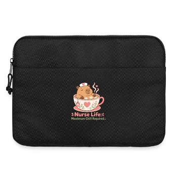 Capybara Nurse Life Caregiver - Laptop bag 15" - black - Front