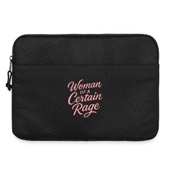 Woman with certain anger - Laptop bag 15" - black - Front