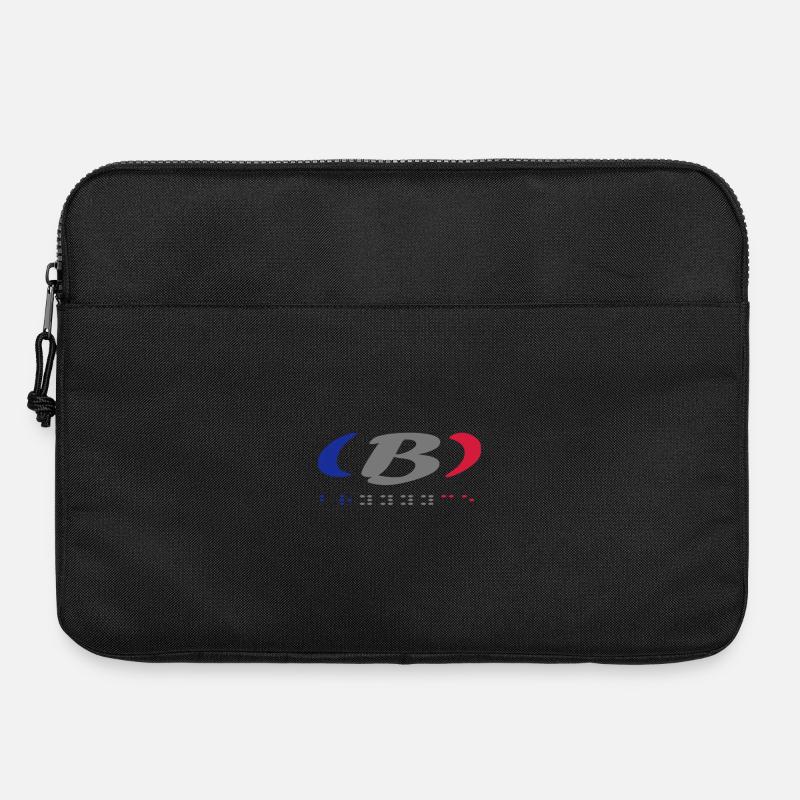 Buntes abstraktes Grafikdesign - Laptoptasche 15" - Schwarz