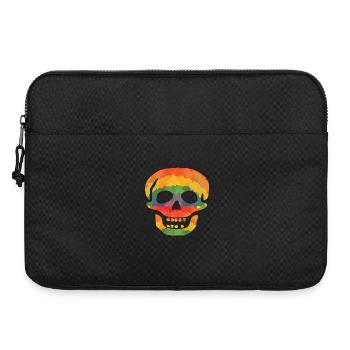 Crâne de couleur - Sacoche pour ordinateur portable 15 pouces - noir - Devant