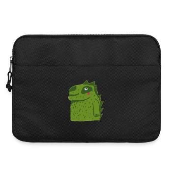 Dino Crocodile for Kids - Laptop bag 15" - black - Front