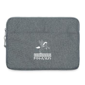 White Pegasus Horse - Laptop bag 15" - heather grey - Front
