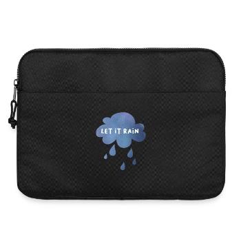 Qu'il pleuve nuage pluie goutte météo maussade - Sacoche pour ordinateur portable 15 pouces - noir - Devant