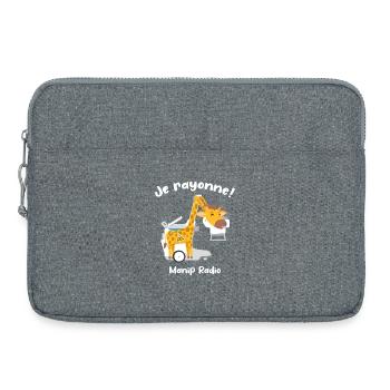 Je rayonne Manip radio Girafe Radiologie médicale - Sacoche pour ordinateur portable 15 pouces - gris chiné - Devant