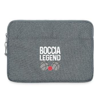 Bocciaspieler Boccia Legend Kugeln Boccia - Laptoptasche 15" - Grau meliert - Vorne