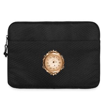 Montre Steampunk au look antique avec engrenages - Sacoche pour ordinateur portable 15 pouces - noir - Devant
