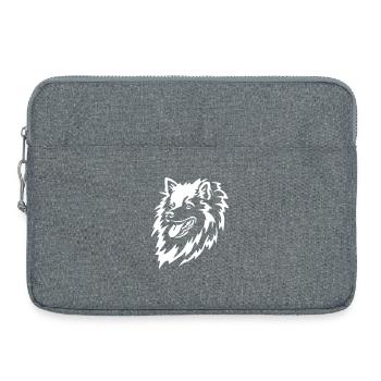 Pointed head "Black Edition" - Laptop bag 15" - heather grey - Front