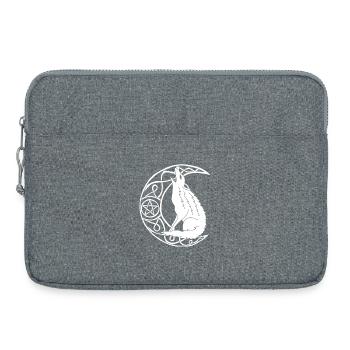 Hurlement du loup blanc - Sacoche pour ordinateur portable 15 pouces - gris chiné - Devant
