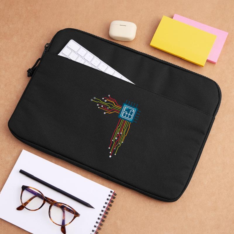 Computer chip - Creative illustration Laptop bag 15"