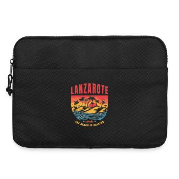 Design de plage de Lanzarote Espana - Sacoche pour ordinateur portable 15 pouces - noir - Devant