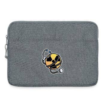 Logo Radiation Manip Radio Radiologist Radiology - Laptop bag 15" - heather grey - Front