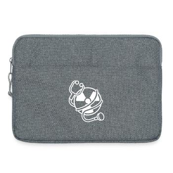 Logo Radiation Manip Radio Radiologist Radiology - Laptop bag 15" - heather grey - Front