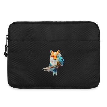 Design Fuchs fait d’aquarelles - Sacoche pour ordinateur portable 15 pouces - noir - Devant