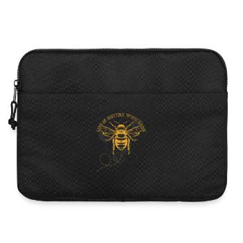 Bienen-Hex-Gitter: Das Leben ist besser mit Bienen - Laptoptasche 15" - Schwarz - Vorne
