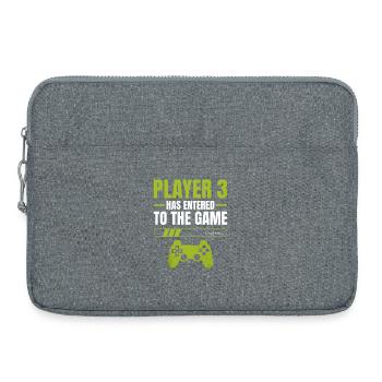 Player 3 Betreten des Spiels – Ladeanzeige - Laptoptasche 15" - Grau meliert - Vorne