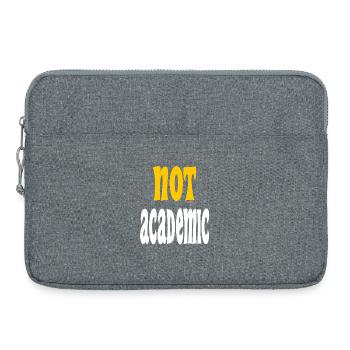 Not academic text simple colorful - Laptop bag 15" - heather grey - Front