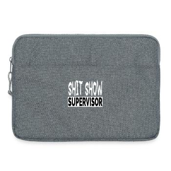 Beleidigend Erwachsene Humor Scheiße Show Supervisor Cool - Laptoptasche 15" - Grau meliert - Vorne