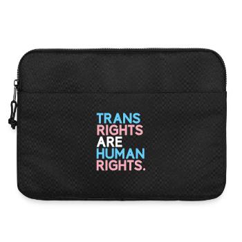 Pride Month LGBT - Trans-Rechte sind Menschenrechte - Laptoptasche 15" - Schwarz - Vorne