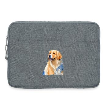 Golden Retriever - Laptoptasche 15" - Grau meliert - Vorne