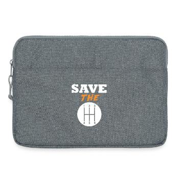 Save The Manuals - Laptop bag 15" - heather grey - Front