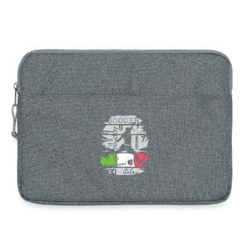Football Italie Tir De But Icône D’illustration D’équipe - Sacoche pour ordinateur portable 15 pouces - gris chiné - Devant